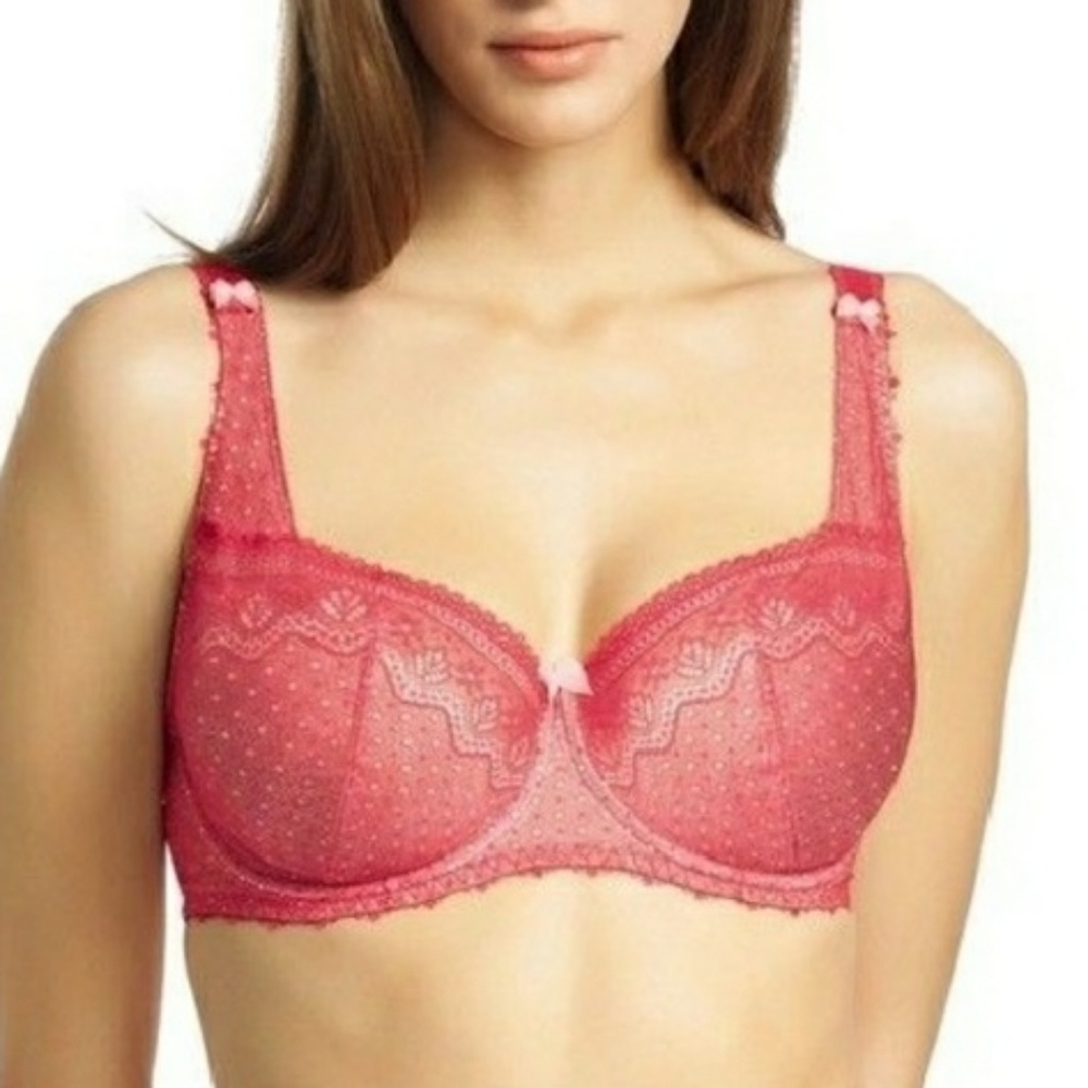 Freya Gem Half Cup, 30E, red and pink